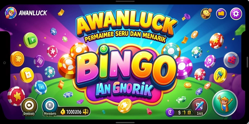 Tampilan utama game Bingo AWANLUCK yang seru dan menarik.