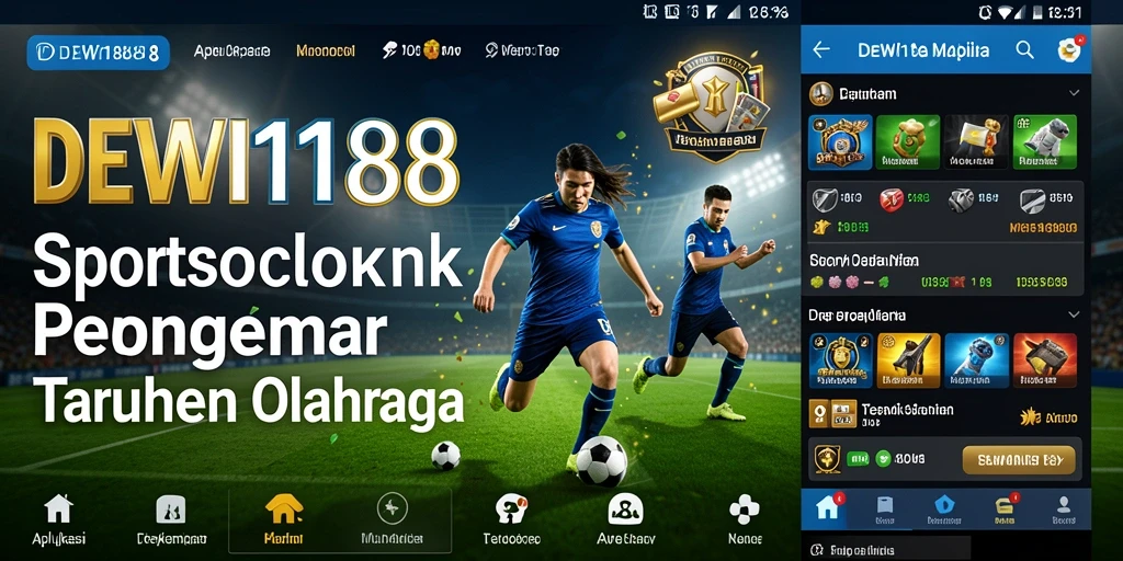 Tampilan antarmuka permainan Sportsbook DEWI188 yang menawan.