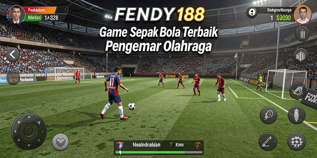 Screenshot utama FENDY188 menampilkan aksi sepak bola yang mendebarkan.