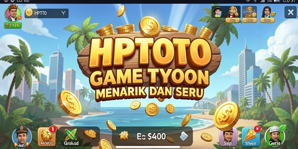 Screenshot gameplay HPTOTO menampilkan manajemen bisnis yang dinamis.