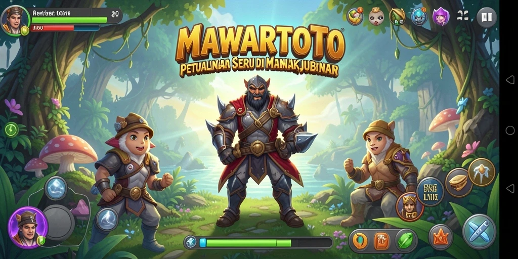 Screenshot gameplay MAWARTOTO menunjukkan petualangan seru di dunia terbuka.