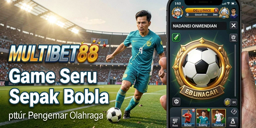 Tampilan gameplay seru dari MULTIBET88 dengan aksi sepak bola mendebarkan.