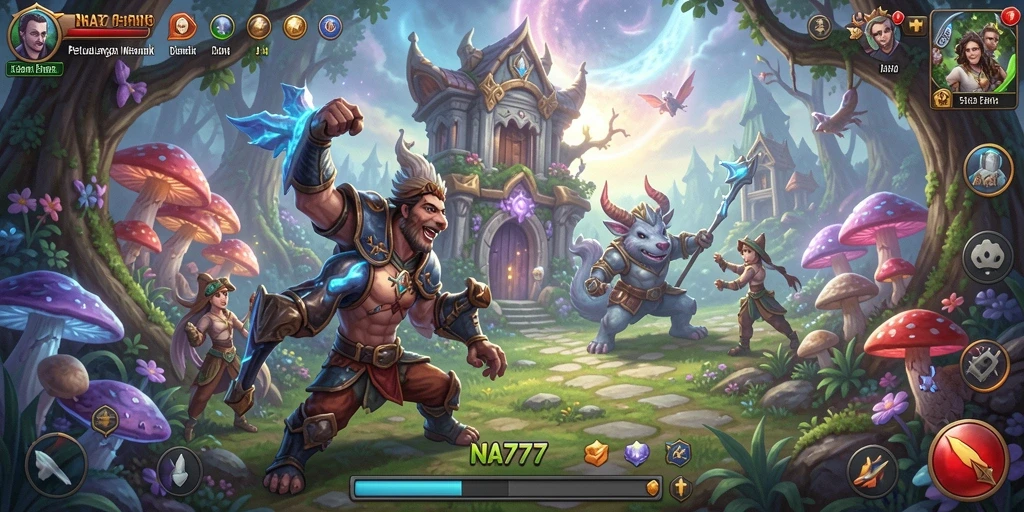 Screenshot gameplay NA777 yang menunjukkan petualangan mendebarkan.