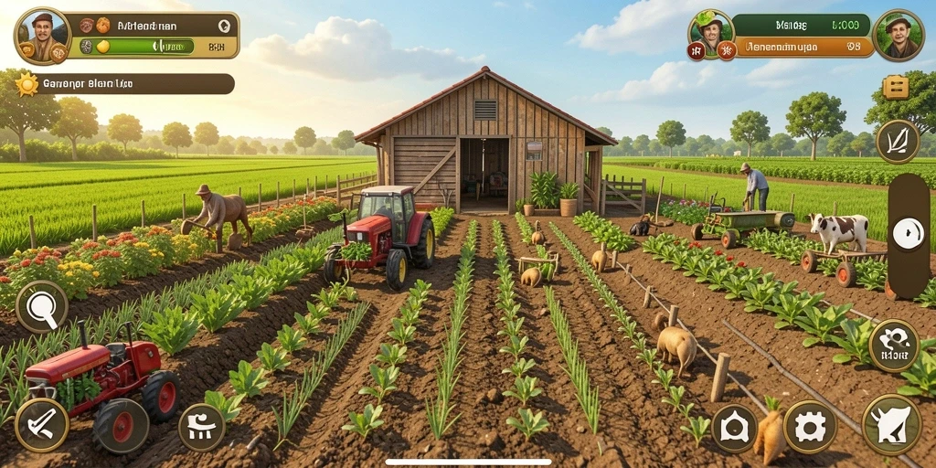Tampilan menarik dari gameplay pertanian RI188 yang mengasyikkan.