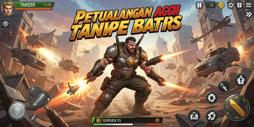 TAR555 menampilkan aksi seru dengan pertarungan epik dan grafis memukau.